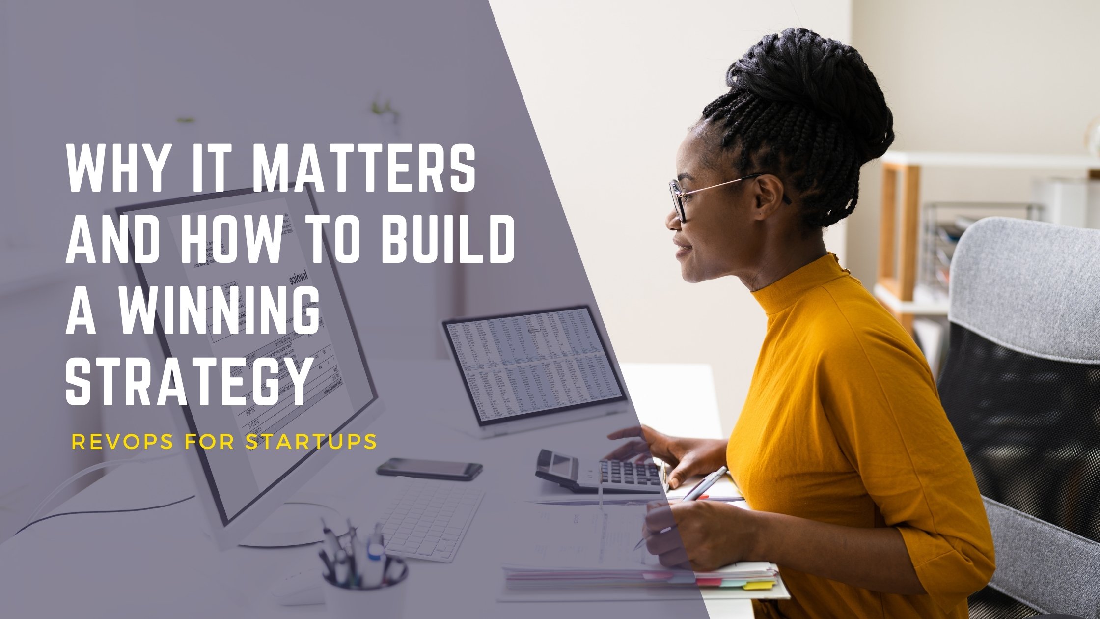 Founder developing a RevOps strategy for startups using performance metrics and sales data